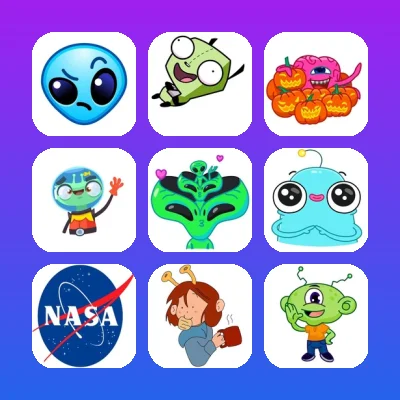 Alien Telegram Stickers Set