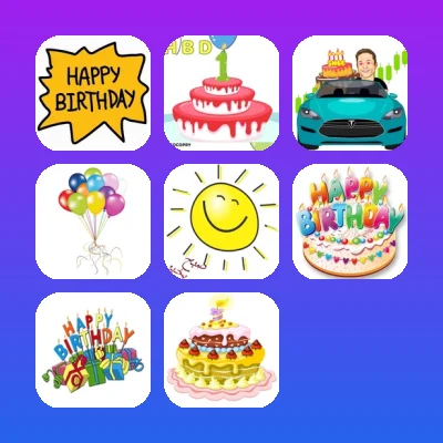 Birthday Telegram Stickers Set
