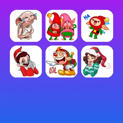 Christmas Elf Telegram Stickers
