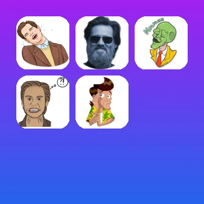 Jim Carrey Telegram Stickers