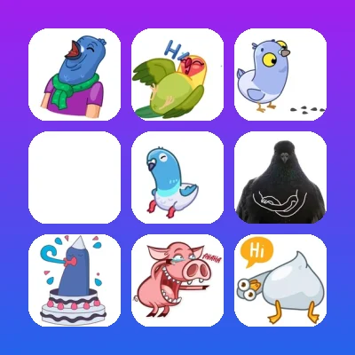 Pigeons Telegram Stickers List