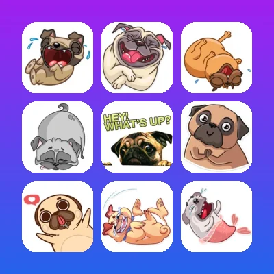 Pug Telegram Stickers