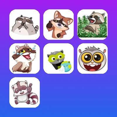 Raccoon Telegram Stickers