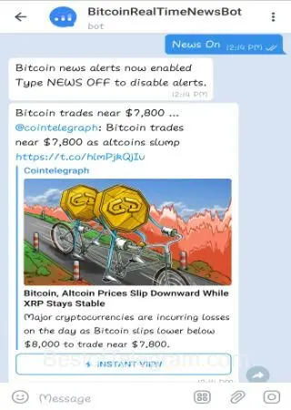 BitcoinRealTimeNewsBot preview 3