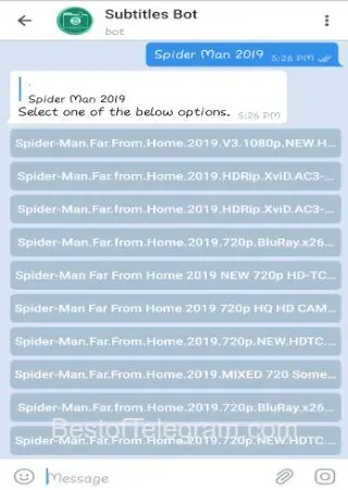 Subtitles Bot preview 2