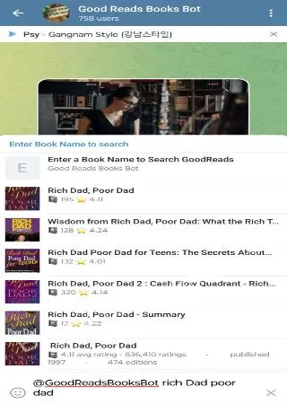 Good Reads Books Bot preview 2