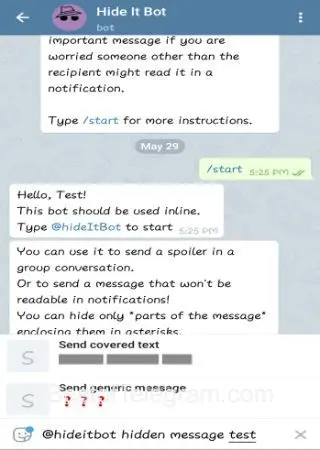 Hide It Bot preview 2