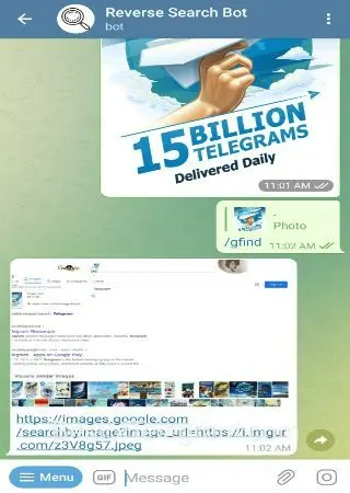 Reverse Search Bot preview 2