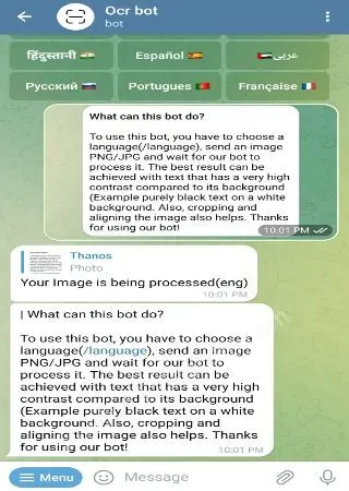 Ocr bot (Image to Text) preview 2