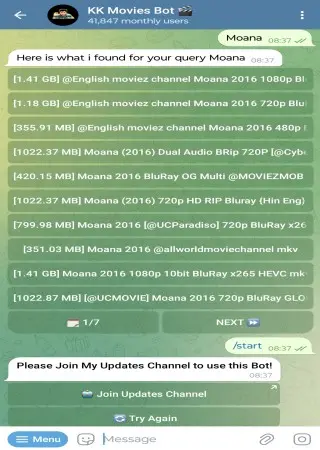 KK Movies Bot 🎬 preview 2