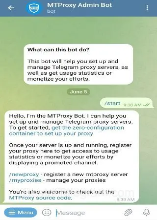 MTProxy Admin Bot preview 2