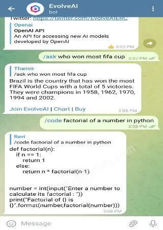 EvolveAI BOT | ChatGPT preview 2
