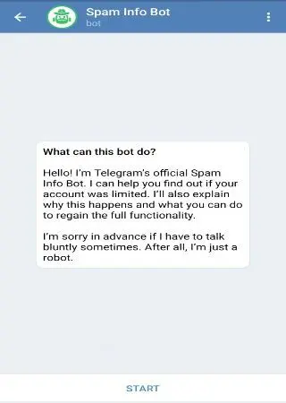 Spam Info Bot preview 1
