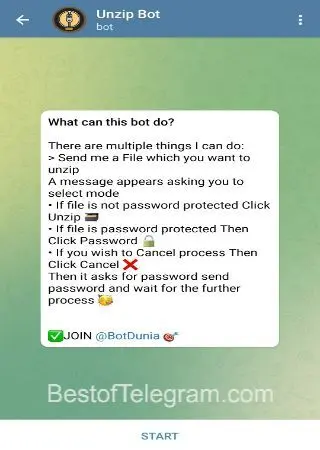 Unzip Bot preview 1