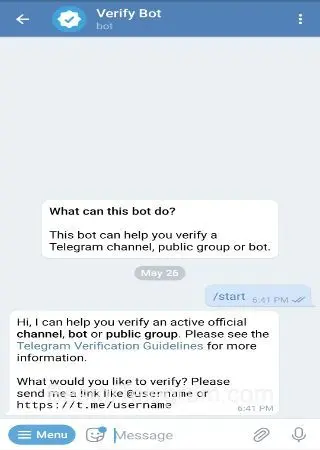 Verify Bot preview 2