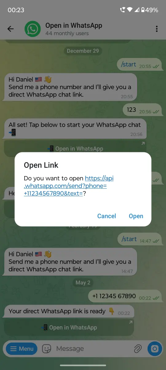 Open In WhatsApp preview 2
