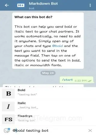 Markdown Bot preview 2