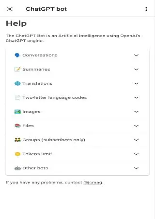 ChatGPT bot preview 2