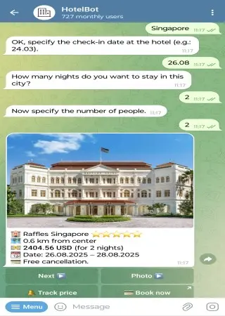 Hotel Bot preview 2