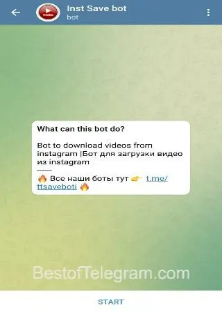 Insta Save bot preview 1