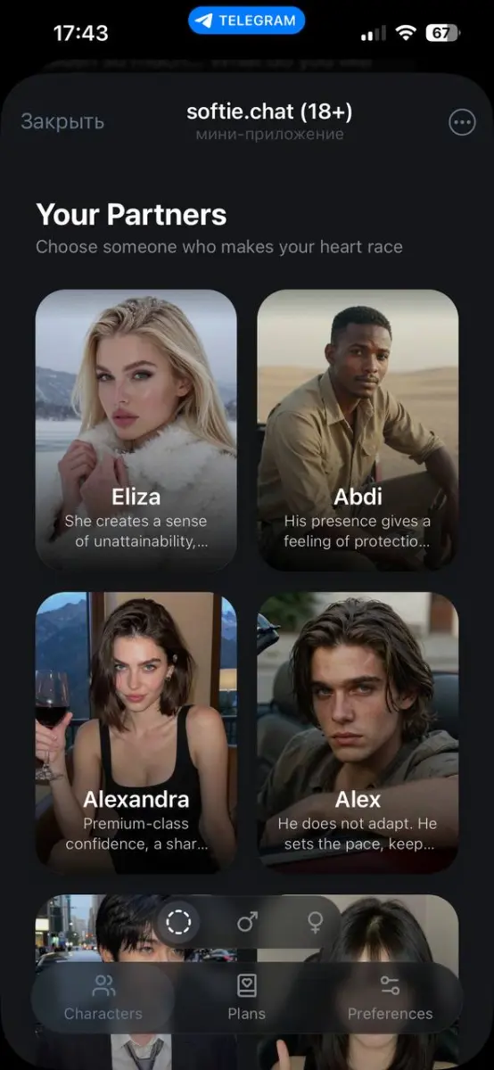 softie.chat (18+) preview 1