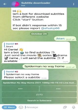 Subtitle downloader preview 2