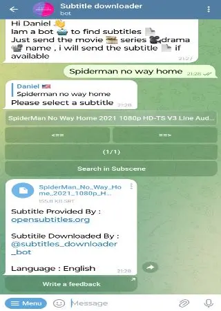 Subtitle downloader preview 3
