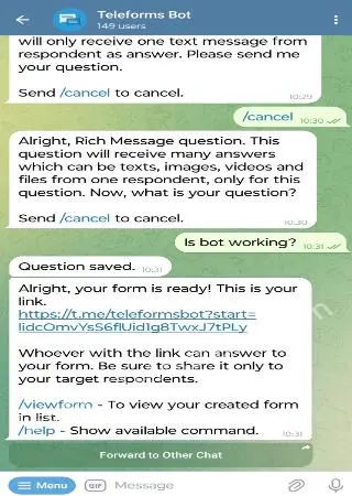 Teleforms Bot preview 4