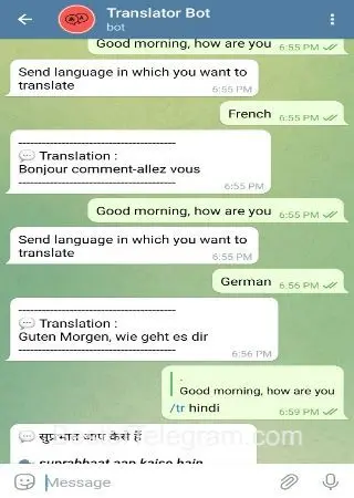 Translator Bot preview 2