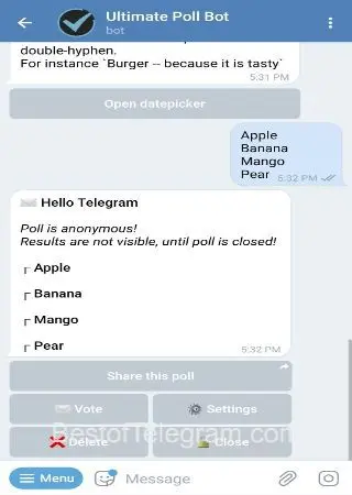 Ultimate Poll Bot preview 4