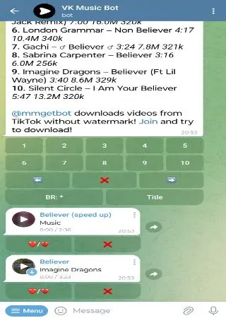 VK Music Bot preview 3