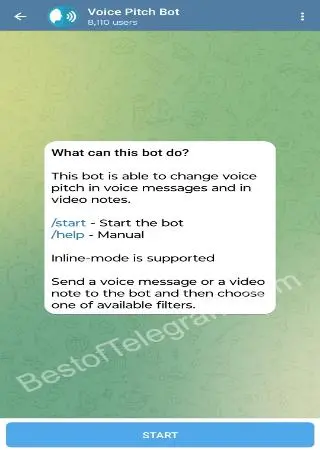 Voice Pitch Bot preview 1