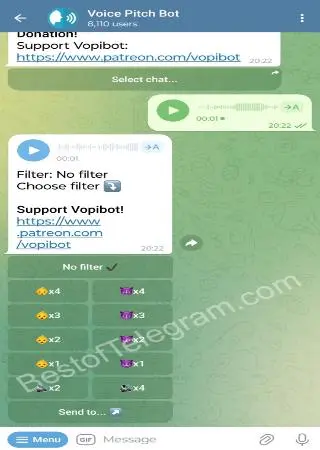 Voice Pitch Bot preview 2
