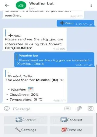 Weather bot preview 3