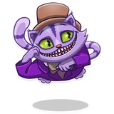 Cheshire Cat sticker pack