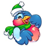 Chris the Bullfinch sticker pack