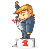 Clinton vs. Trump sticker pack