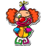 Clown April sticker pack