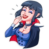 Drakula girl sticker pack