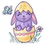Easter Rabbit sticker pack
