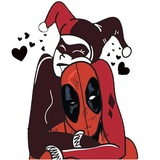 Harley and Deadpool sticker pack