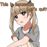 Lazy pigtails girl sticker pack