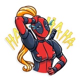 Lady Deadpool sticker pack
