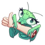 Eva the Mantis sticker pack