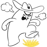 Mean Cowboy & Tiny Horse