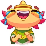 Mexican Axolotl sticker pack