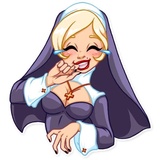 Naughty Nun sticker pack