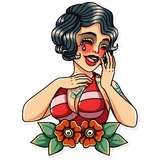 Tattoo Girl sticker pack
