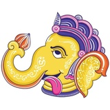 Pattachitra Ganesha sticker pack