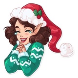 Penelope The Elf sticker pack